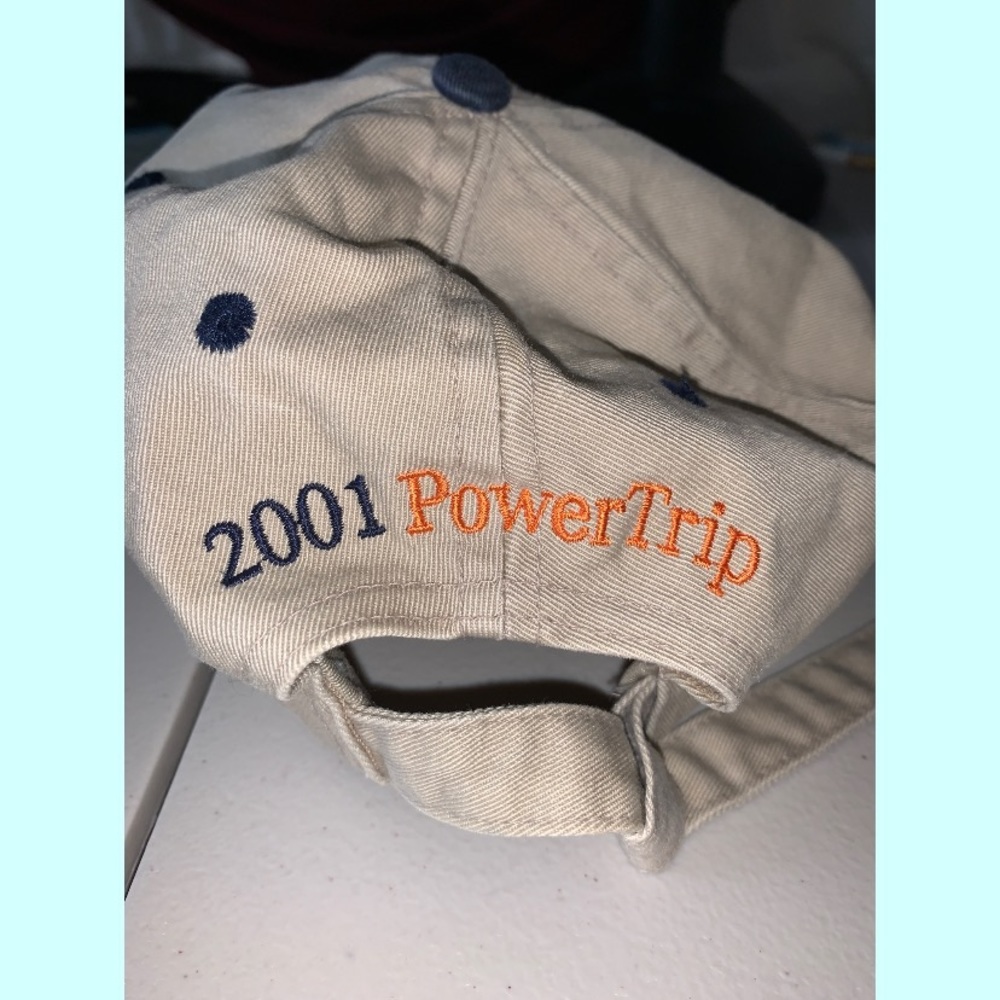 2001 VINTAGE POWERTRIP MERCEDES BENZ TAUPE HAT CAP